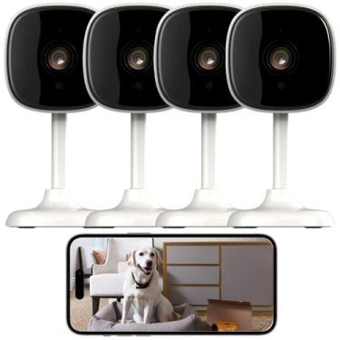 Imagem de Câmera de segurança AMOROM 4 Pack Indoor 1080P 2,4 GHz WiFi