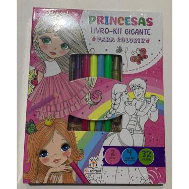 Imagem de Livro-Kit Gigante Para Colorir - Princesas - Blu Editora
