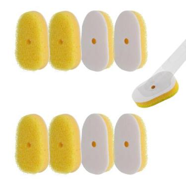 Imagem de Recargas Dish Wand Sponge, pacote com 8 unidades, compatíveis com Scru