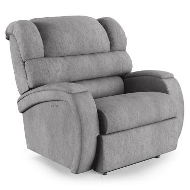 Imagem de Poltrona do Papai Reclinável Napoli Power Touch Massagem Linho Cinza FH1 - D'Rossi