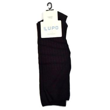 Imagem de Meia Clássica Masculina Lupo 1160-001/9990, UNICO, Preto