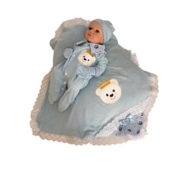 Imagem de Saida de Maternidade Menino e Menina Para Bebê Recém Nascido 5 Peças U