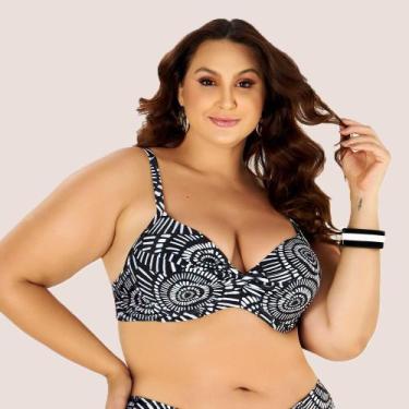 Imagem de Biquíni Sutiã Avulso com Bojo e Proteção UV Plus Size - Banho de Mar, 
