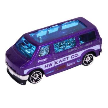 Imagem de Miniatura Carrinho Roxo Van Escala 1:64 Metal - Castela - CASTELA BRAS