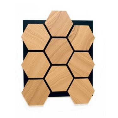 Imagem de Revestimento Acústico Artesanal Pinus 1,8cm Poliuretano com Mdf Ydecor