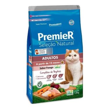 Imagem de Ração Premier Seleção Natural Gatos Adultos 1,5 Kg - PremieRpet