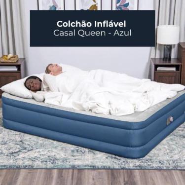 Imagem de Colchão Inflável Casal Queen - Azul - BESTWAY