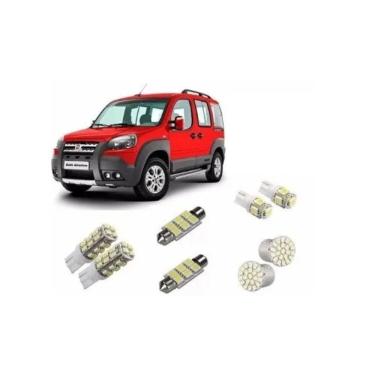 Imagem de Kit Lâmpada Led Fiat Doblo Adventure Smd Pingo Teto Placa Re