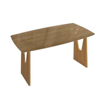 Imagem de Mesa De Sala Jantar Mila Premium Madeira Maciça C- Tampo Madeirado C- Vidro 170x90cm Carvalho-freijo Bronze - Kappesberg