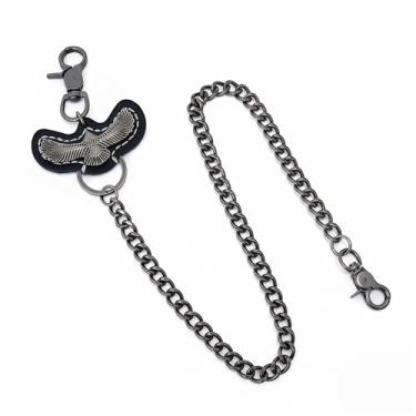 Imagem de Corrente de couro vintage punk para calças de águia, jeans de motociclista, corrente de cintura para homens e mulheres, acessório retrô