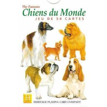 Imagem de Chiens du Monde (Língua Francesa) Conjunto de 52 Cartas (+ Coringas) (HPC)
