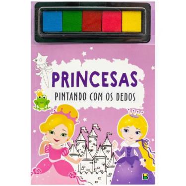 Imagem de Livro - Pintando com os Dedos: Princesas