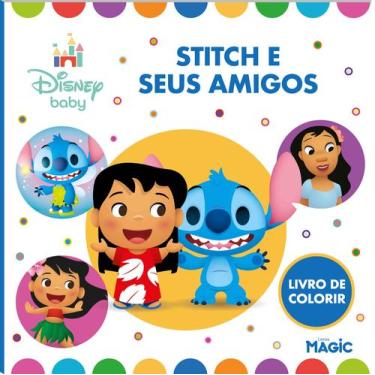 Imagem de Livro - Stitch e seus amigos - Para colorir