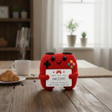 Imagem de Controle de jogo de crochê feito à mão, presentes de apoio emocional positivo para meninas adolescentes, presentes de aniversário para gamers, irmãos