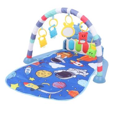 Imagem de Ainoli Baby Gym Play Mat Chocalhos coloridos Brinquedo de aprendizagem Dobrável Play Piano Musical Barriga Time Mat Brinquedos para recém-nascidos de 0 a 36 meses