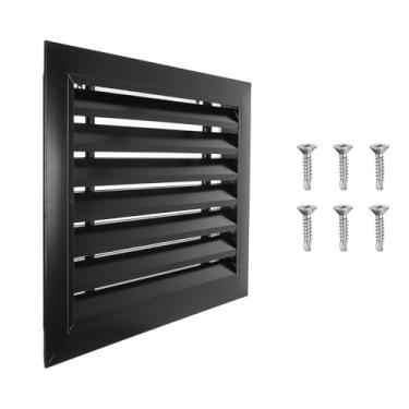 Imagem de PATIKIL Ventilação de empena de 35 x 45 cm, 1 peça de ventilação de galpão de parede de liga de alumínio grade de ar quadrada com filtro inoxidável para teto de garagem no sótão da casa, tamanho da