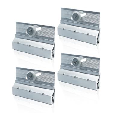 Imagem de 4 peças de rolos de porta de chuveiro sem moldura para montagem de rolo de substituição M 6053 adequado para rolo de rolamento de esferas de 9,5 mm