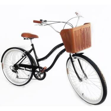 Imagem de Bicicleta Urbana Aro 26 Vintage 6v Preto