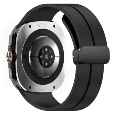 Imagem de Pulseira De Silicone Magnetica 123-mag-03 Marca 123smart Compativel Com Galaxy Watch Ultra 47mm Sm-l700 L705 (Preto)