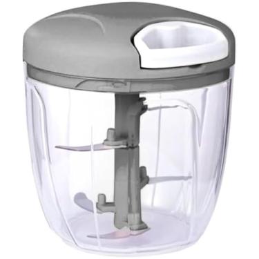 Imagem de Triturador Manual de 900ml Processador de alimentos manual cozinha cortador moedor eletrico ralador (900 ML)