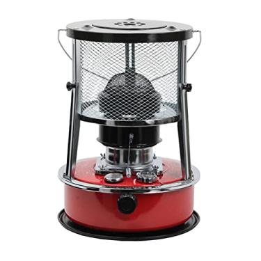 Imagem de TRGCJGH Aquecedor de querosene, aquecedor de convecção de querosene interno, fogão portátil a querosene, queimador de fogão a querosene, aquecedor compacto e leve, vermelho-5,2L