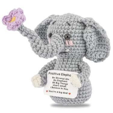 Imagem de AHONEY Elefante positivo veado emocional apoio torcida presentes feitos à mão