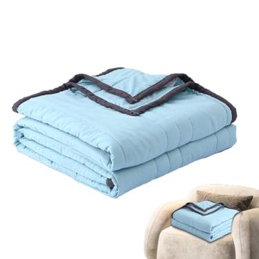 Imagem de Cobertor de resfriamento leve, cobertor de resfriamento de verão | Manta de fina para ondas de calor, extra macia - Edredão reversível do refrigerador do verão, edredom refrigerando de po
