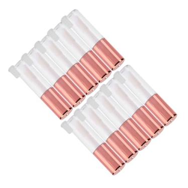 Imagem de Generic Tubo de Brilho Labial 10 Peças, Recipiente Cosmético Prático de Ouro Rosa para Brilho Labial Diy, Armazenamento Portátil para Entusiastas de Maquiagem