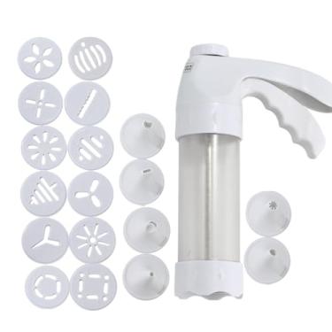 Imagem de Conjunto de Prensa para Biscoitos - Utensílio De Cozinha Manual Robusto,Kit Conjunto Para Pastelaria Com Carimbos - Para Sobremesas Bolos Festas Familiares E Ferramentas De Cozinha