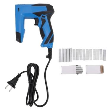 Imagem de Fafeicy Pistola de Grampo Elétrica, Grampeador Compacto Portátil e Leve Com Compartimento de Carregamento Inferior e 3 Interruptores de Segurança para Reparo de Móveis de Madeira e (Plugue UE)