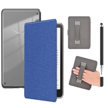 Imagem de Akacy Capa leve de TPU transparente e textura de tecido macio para Kindle Paperwhite 6,8 (Geração 2021, números de modelo M2L3EK), fina e leve, com despertar/hibernar automático (2)