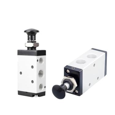 Imagem de 4R210-08 Tipo 5 Portas 2 Pos Alavanca Manual Controle Válvula Pneumática Válvulas de Interruptor Manual Conector Silenciador 4R310-10 (4R210-08, com encaixe de 8 mm)