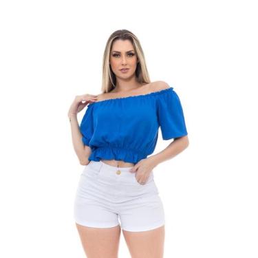 Imagem de Blusa Feminina Ciganinha Ombro a Ombro Premium Tendência - Docce Mulhe