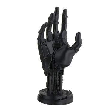 Imagem de Cyberpunk Decor Controlador e suporte de fone de ouvido, design de braço mecânico robô, suporte de mesa para acessórios de jogos