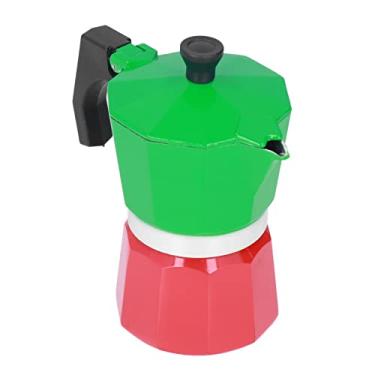Imagem de Café na Chapa Estilo Italiano Moka Pot Saboroso Válvula de Pressão Distribuição Uniforme Calor Fácil Limpar Transportar Leve Máquina Manual