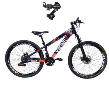 Imagem de Bicicleta 26 VikingX Tuff25 21v Cambio Traseiro Shimano Freeride Disco Mecânico Pneu Slick 1.50-Unissex