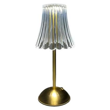 Imagem de Luminária de Mesa Led 3 Tons Usb Dourada 14x31cm 3709 - PARAMOUNT