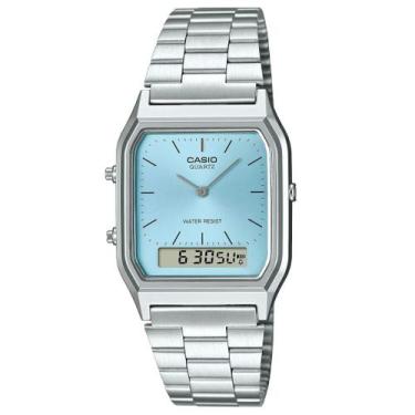 Imagem de Relógio casio vintage azul claro aq-230a-2a1mqydf-sc