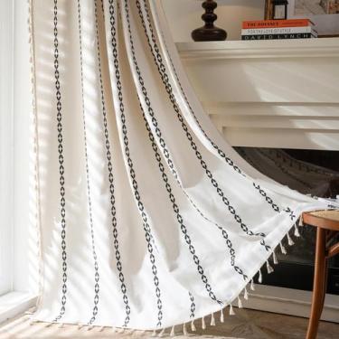 Imagem de Cortina Sutuo Home Boho 132x274 cm Semi Blackout Tassel
