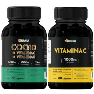 Imagem de Coenzima Q10 200mg Vit C Vit E  60 Cápsulas  Vitaease, CoQ10 + Vitamin