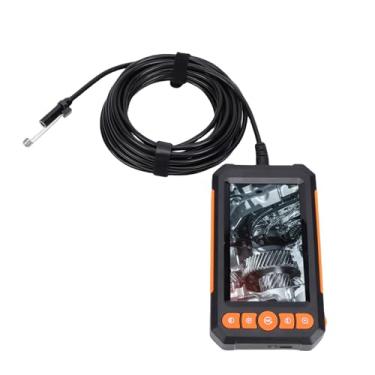 Imagem de FTVOGUE Endoscópio Industrial, Câmera de 8mm Com Lente HD de Tela de 4,3 Polegadas Com Cabo Semi-rígido de 10M e 8 LEDs Ajustáveis, para Inspeção de Máquinas de Tubos de Automóveis
