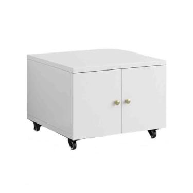 Imagem de KEG801302 Copiadora de piso de escritório, base de gabinete, mesa, grande, de madeira, para escritório, curta, com rodas, mesa de impressora