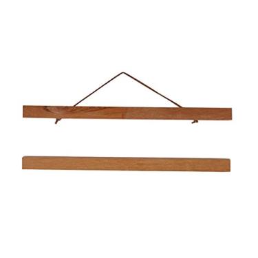 Imagem de Wswqop Quadro Moderno em Madeira, Tamanho A4 Ou A3, com Pergaminho, Madeira da teca de 40cm