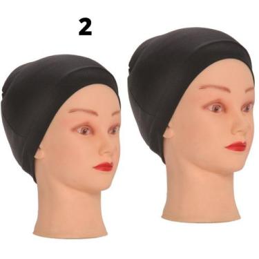 Imagem de 2 touca nero para cabelo com barra - SANTA CLARA, Preto