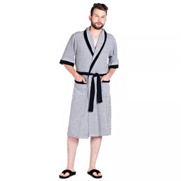 Imagem de Roupão Masculino Vairelli Atoalhado Guilherme, Preto 10, M