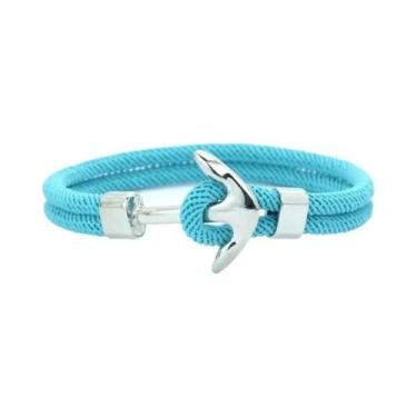 Imagem de Pulseira De Âncora Masculina Em 10 Cores, Cordão De 4mm, Acessório Náu