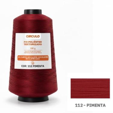 Imagem de Fio para Overlock 100% Poliéster Texturizado Circulo 100g, 112