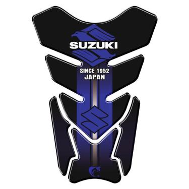 Imagem de Protetor De Tanque Adesivo Moto Suzuki Azul Azul E Preto