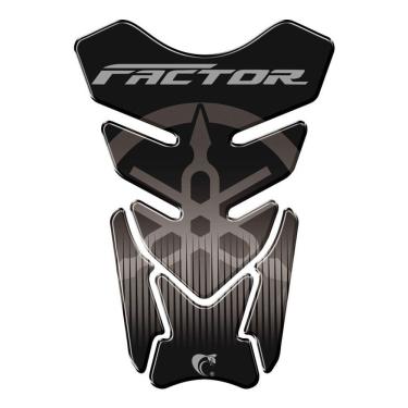 Imagem de Protetor De Tanque Adesivo Moto Yamaha Factor Preto Preto