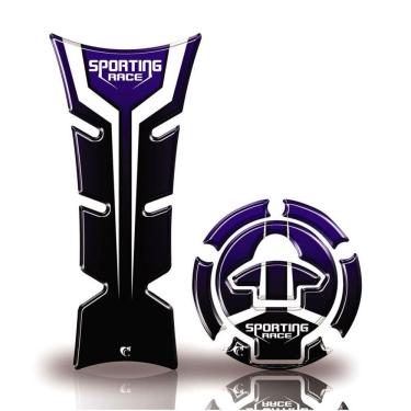 Imagem de Kit Protetor De Tanque E Bocal Moto Yamaha Sporting Race Azul Azul